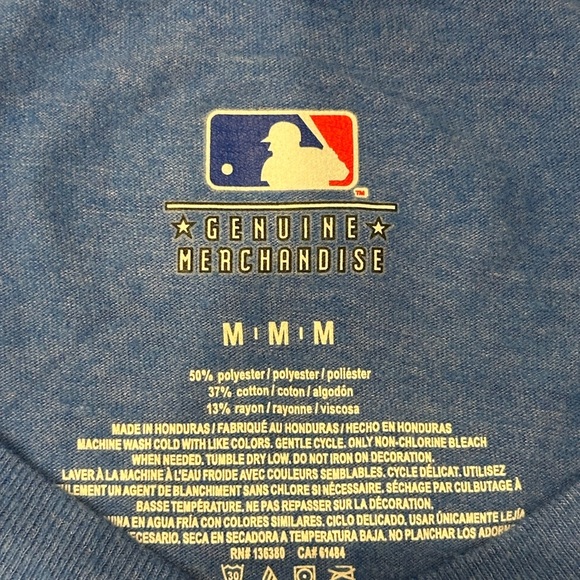 Chicago Cubs Women’s Blue V-Neck Baseball Tee MLB Merchandise Size Medium - Picture 6 of 6